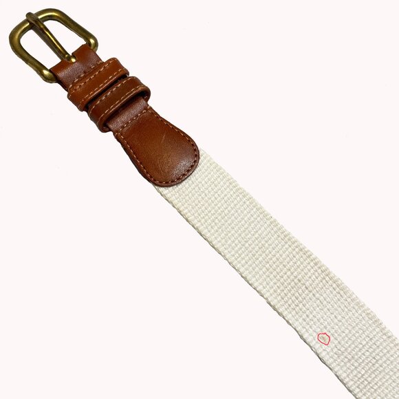 Coach Mens Natural Linen Belt 3815 - Picture 6 of 7